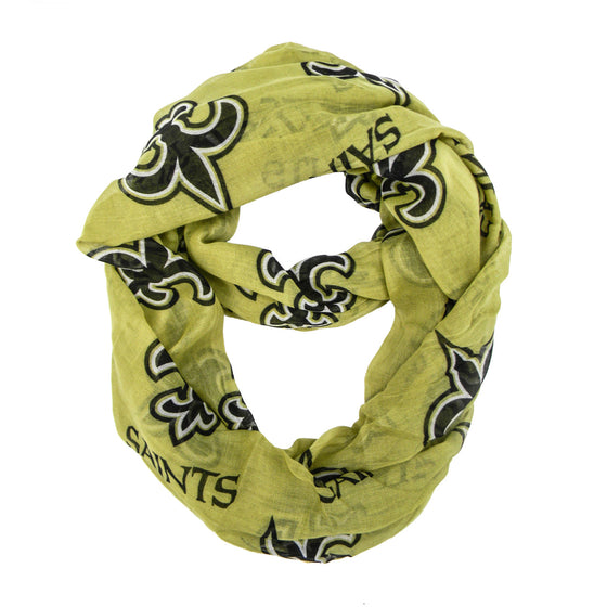 New Orleans Saints Scarf Infinity Style Alternate