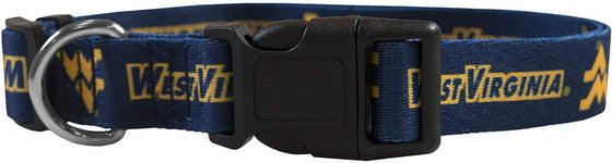 West Virginia Mountaineers Pet Collar Size M - Special Order