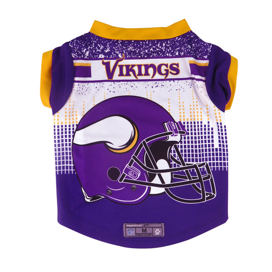 Minnesota Vikings Pet Performance Tee Shirt Size S (CDG)