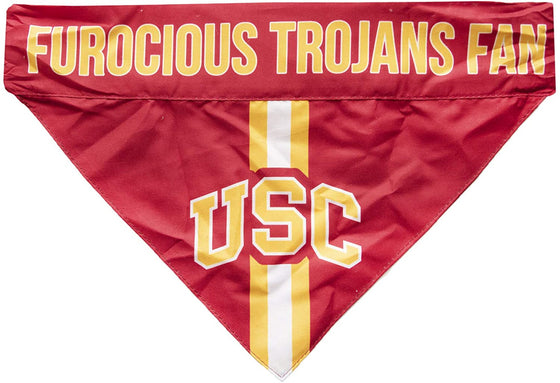 USC Trojans Pet Bandanna Size XS - Special Order