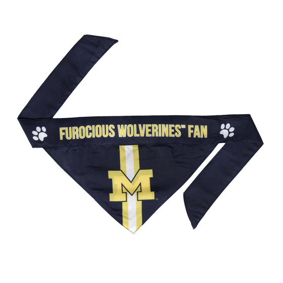 Michigan Wolverines Pet Bandanna Size L