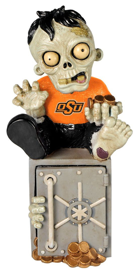 Oklahoma State Cowboys Zombie Figurine Bank CO