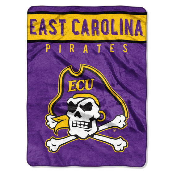 East Carolina Pirates Blanket 60x80 Raschel Basic Design Special Order (CDG)