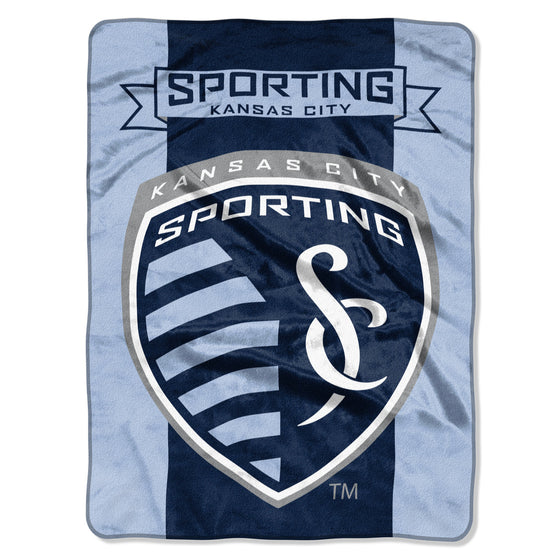 Sporting Kansas City Blanket 60x80 Raschel Goal Keeper Design - Special Order