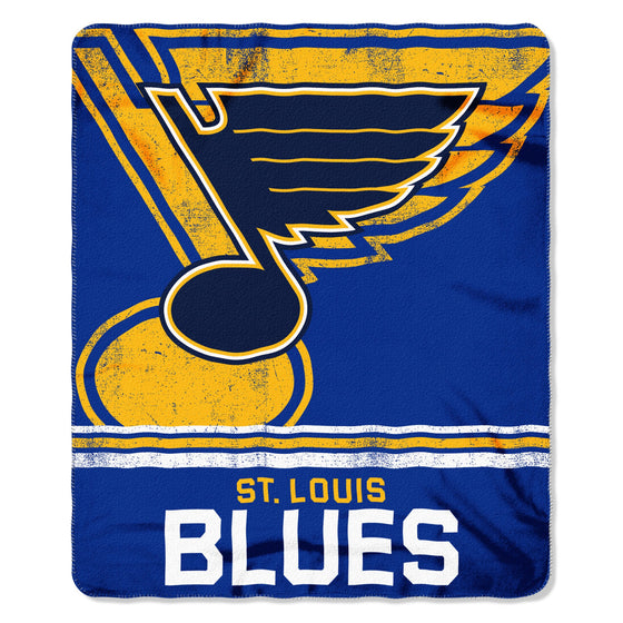 St. Louis Blues Blanket 50x60 Fleece Fade Away Design