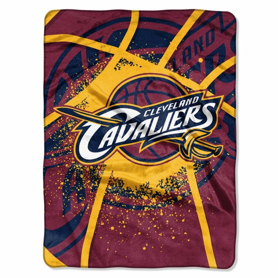 Cleveland Cavaliers Blanket 60x80 Raschel Shadow Play Design (CDG)