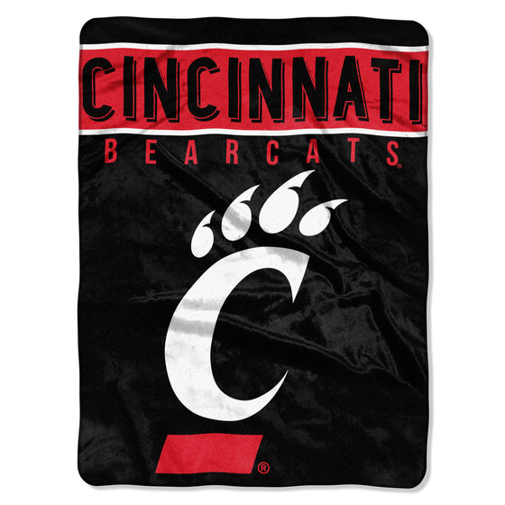 Cincinnati Bearcats Blanket 60x80 Raschel Basic Design Special Order (CDG)