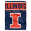 Illinois Fighting Illini Blanket 60x80 Raschel Basic Design Special Order (CDG)