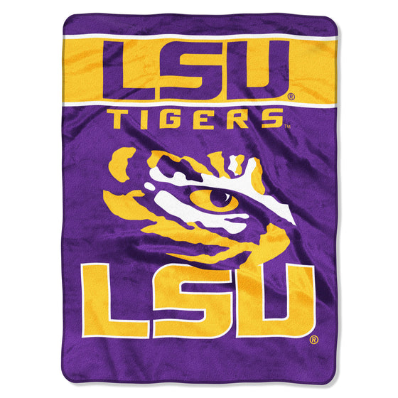 LSU Tigers Blanket 60x80 Raschel Basic Design