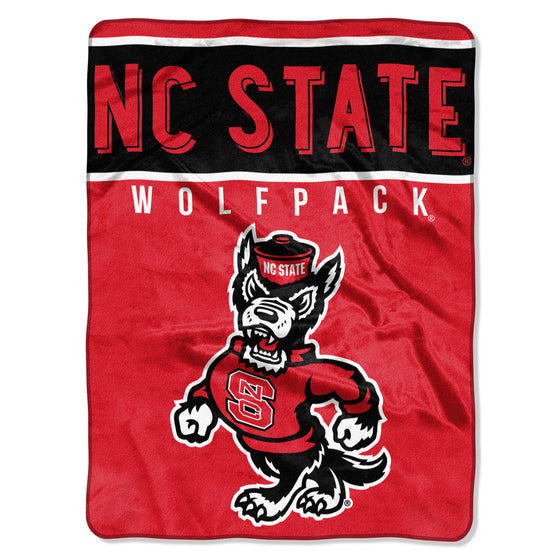 North Carolina State Wolfpack Blanket 60x80 Raschel Basic Design Special Order (CDG)