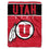 Utah Utes Blanket 60x80 Raschel Basic Design Special Order (CDG)