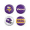 Minnesota Vikings Buttons 4 Pack