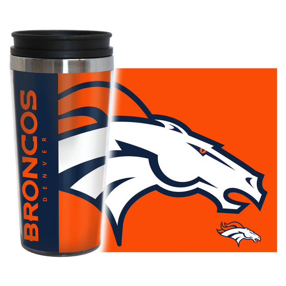 Denver Broncos Travel Mug - 14 oz Full Wrap - Hype Style (CDG)