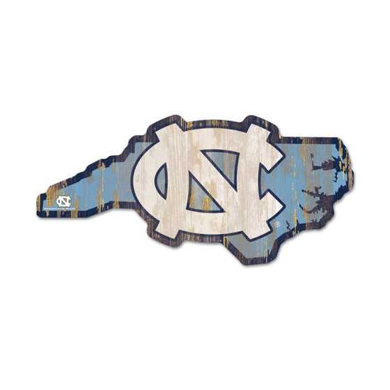 North Carolina Tar Heels STATE SHAPE