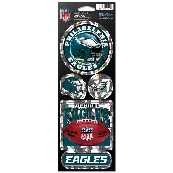 Philadelphia Eagles Stickers Prismatic