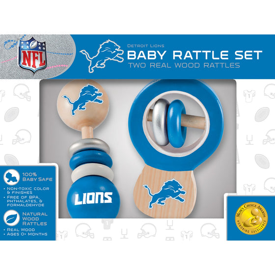 Detroit Lions - Baby Rattles 2-Pack - 757 Sports Collectibles