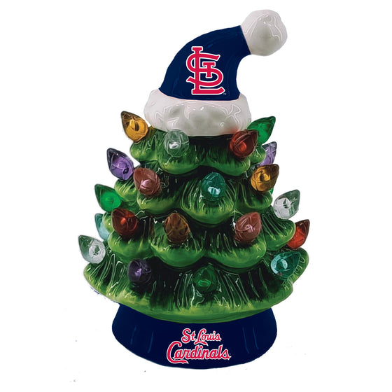 St. Louis Cardinals Christmas Tree 4 Inch LED Tabletop