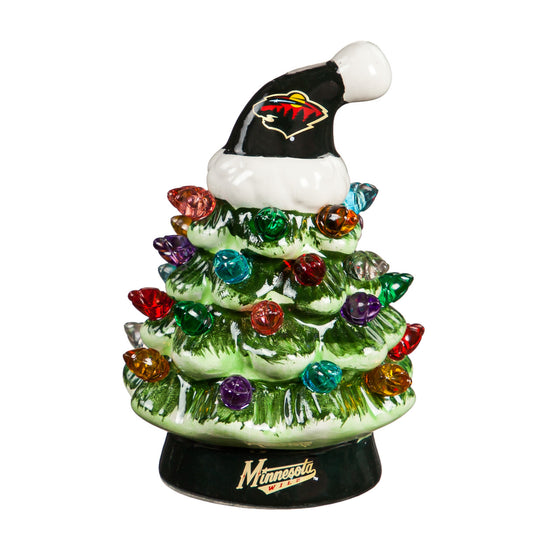 Minnesota Wild Christmas Tree 4 Inch LED Tabletop