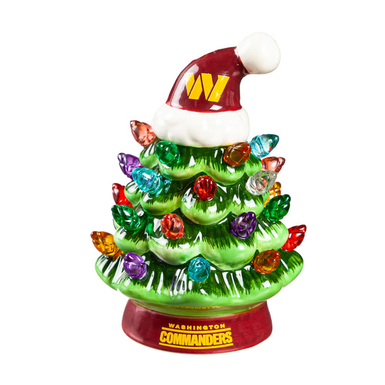 4" Mini LED Tabletop Christmas Tree, Washington Commanders