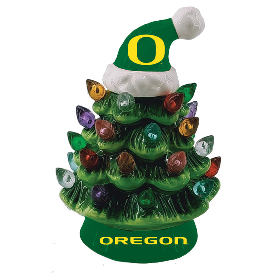 Oregon Ducks Christmas Tree 4 Inch LED Tabletop