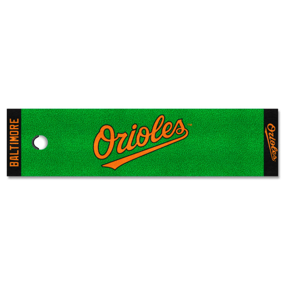 Baltimore Orioles Putting Green Mat - 1.5ft. x 6ft. "Orioles" Logo