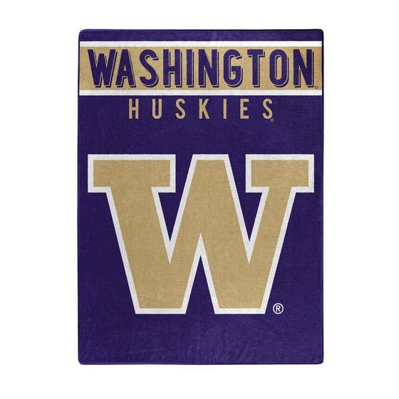 Washington Huskies Blanket 60x80 Raschel Basic Design - Special Order