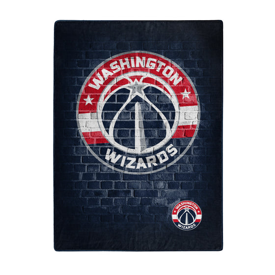 Washington Wizards Blanket 60x80 Raschel Street Design - Special Order