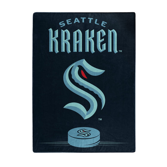 Seattle Kraken Blanket 60x80 Raschel Inspired Design