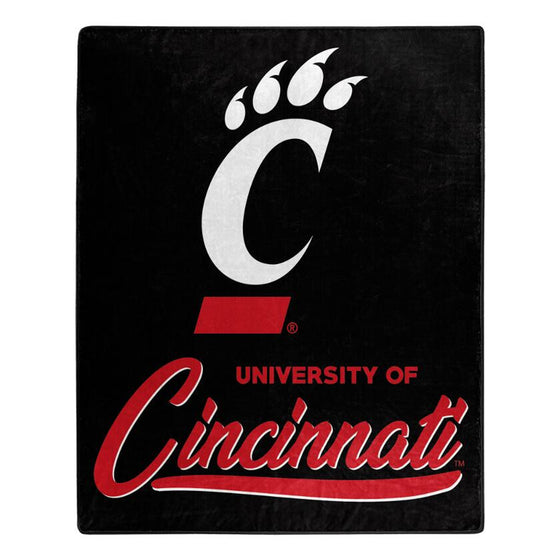 Cincinnati Bearcats Blanket 50x60 Raschel Signature Design