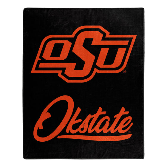 Oklahoma State Cowboys Blanket 50x60 Raschel Signature Design