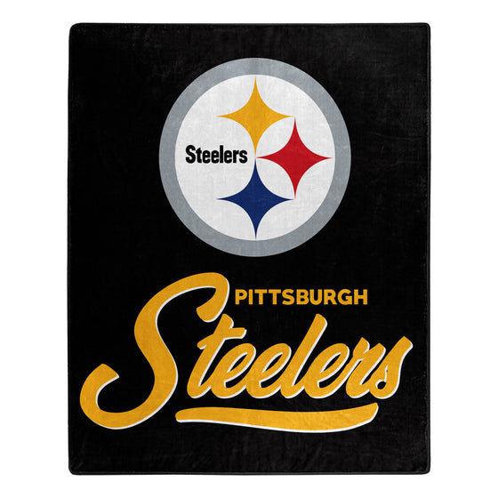 Pittsburgh Steelers Blanket 50x60 Raschel Signature Design