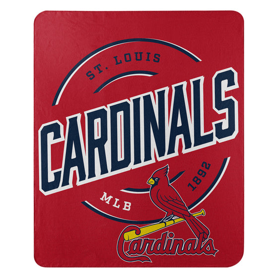 St. Louis Cardinals Blanket 50x60 Fleece Campaign Design