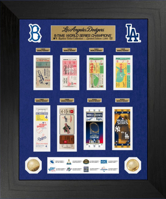 LA Dodgers Deluxe World Series Ticket Gold Coin Photo Mint