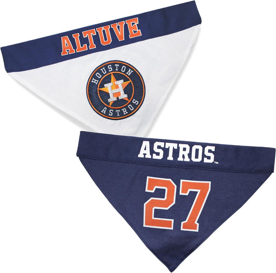 Jose Altuve Houston Astros Home and Away Reversible Bandana by Pets First