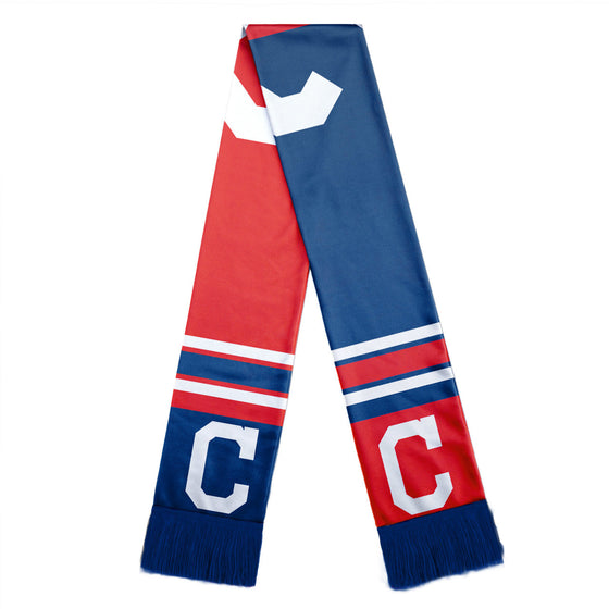 Cleveland Indians Scarf Colorblock Big Logo Design