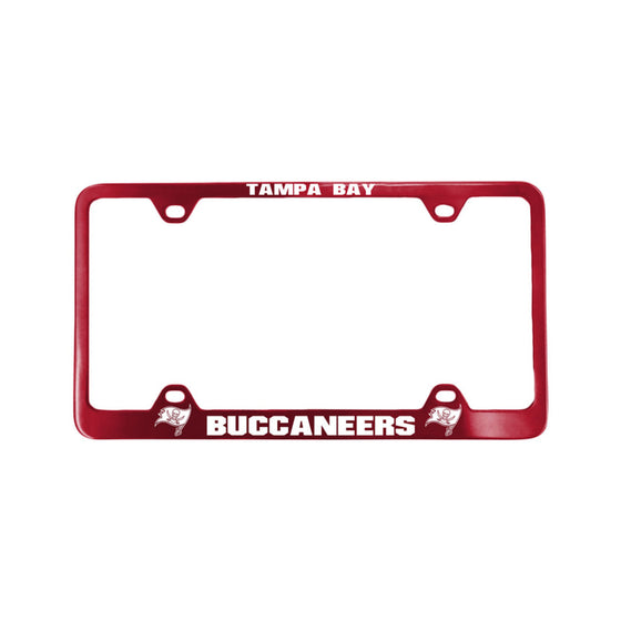 Tampa Bay Buccaneers License Plate Frame Laser Cut Red