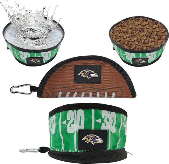 Baltimore Ravens Collapsible Pet Bowl