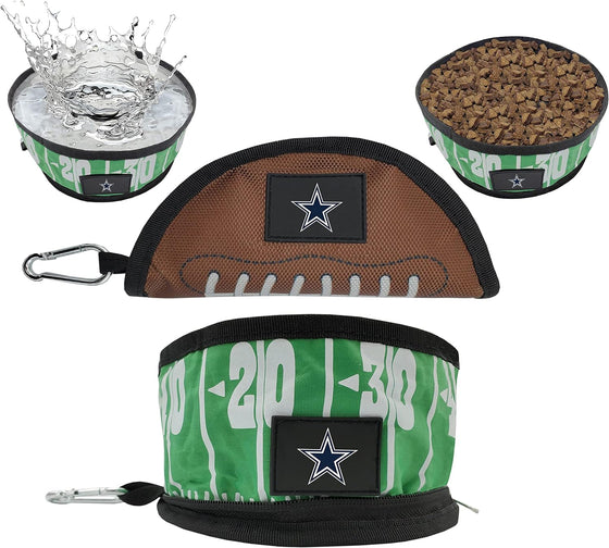 Dallas Cowboys Collapsible Pet Bowl