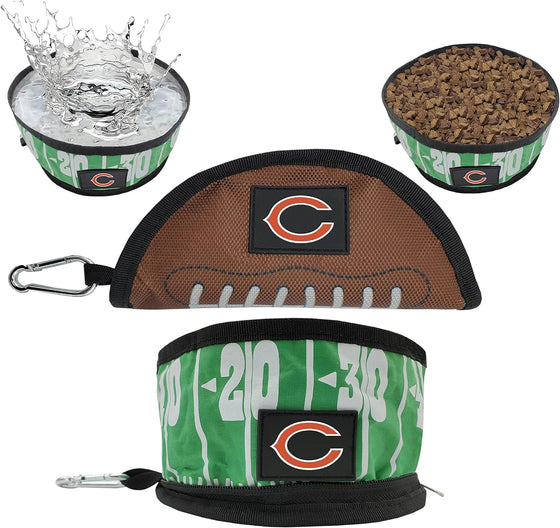 Chicago Bears Collapsible Pet Bowl by Pet First