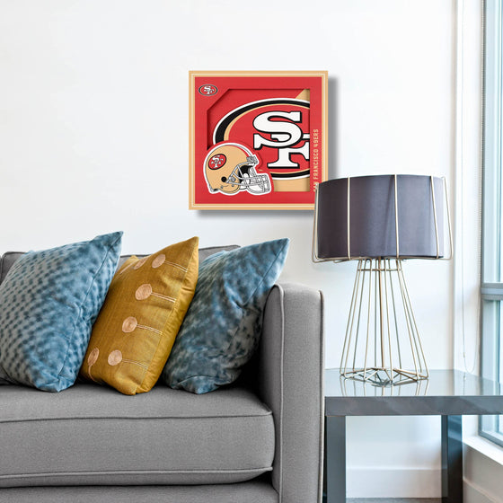 YouTheFan NFL San Francisco 49ers 3D Logo Series Wall Art - 12x12 - 757 Sports Collectibles