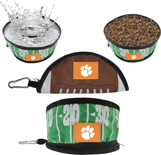 Clemson Collapsible Pet Bowl by Pet First