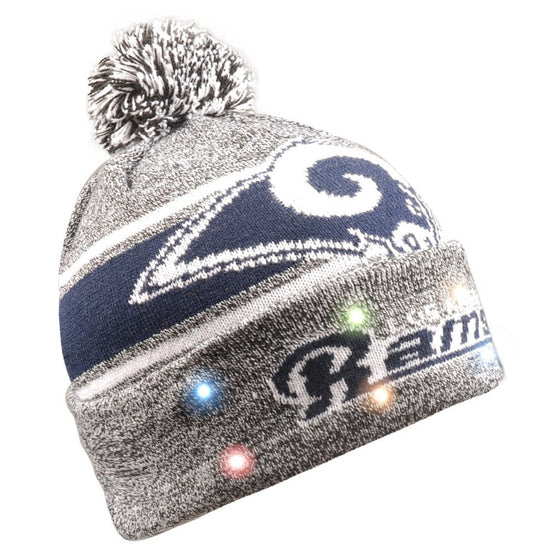 Los Angeles Rams Beanie Gray Stripe Light Up