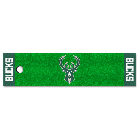 Milwaukee Bucks Putting Green Mat - 1.5ft. x 6ft.