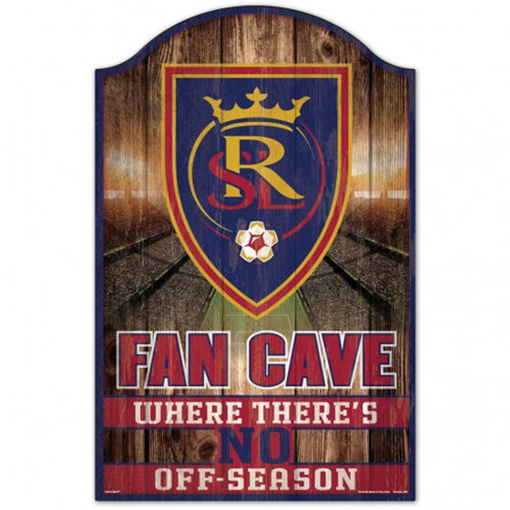 Real Salt Lake Sign 11x17 Wood Fan Cave Design - Special Order