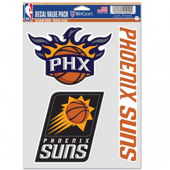 Phoenix SunsÂ Decal Multi Use Fan 3 Pack Special Order