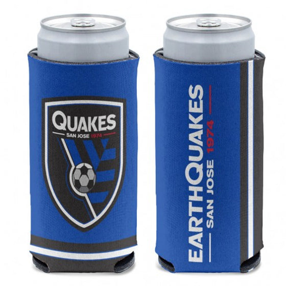 San Jose Earthquakes Can Cooler Slim Can Design Special Order