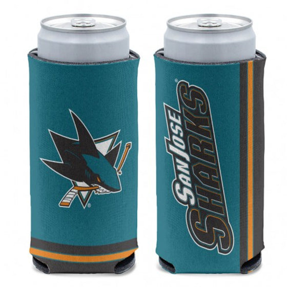 San Jose Sharks Can Cooler Slim Can Design Special Order