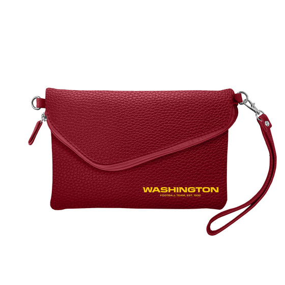 Washington Football Team Purse Pebble Fold Over Crossbody Maroon Special Order