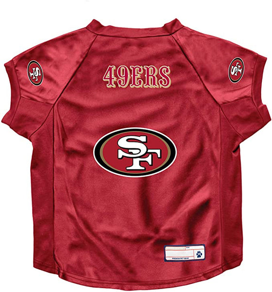 San Francisco 49ers Pet Jersey Stretch Size Big Dog