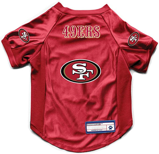 San Francisco 49ers Pet Jersey Stretch Size M